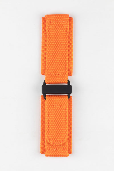 Tactical Hook & Loop Nylon Watch Strap in ORANGE