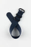 ZULU Nylon Watch Strap with 3 PVD Rings in DARK BLUE