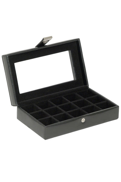 black cufflink box