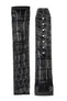 OMEGA 98000223 Deville X2 21mm Curved Alligator Strap - BLACK