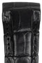 OMEGA 98000223 Deville X2 21mm Curved Alligator Strap - BLACK