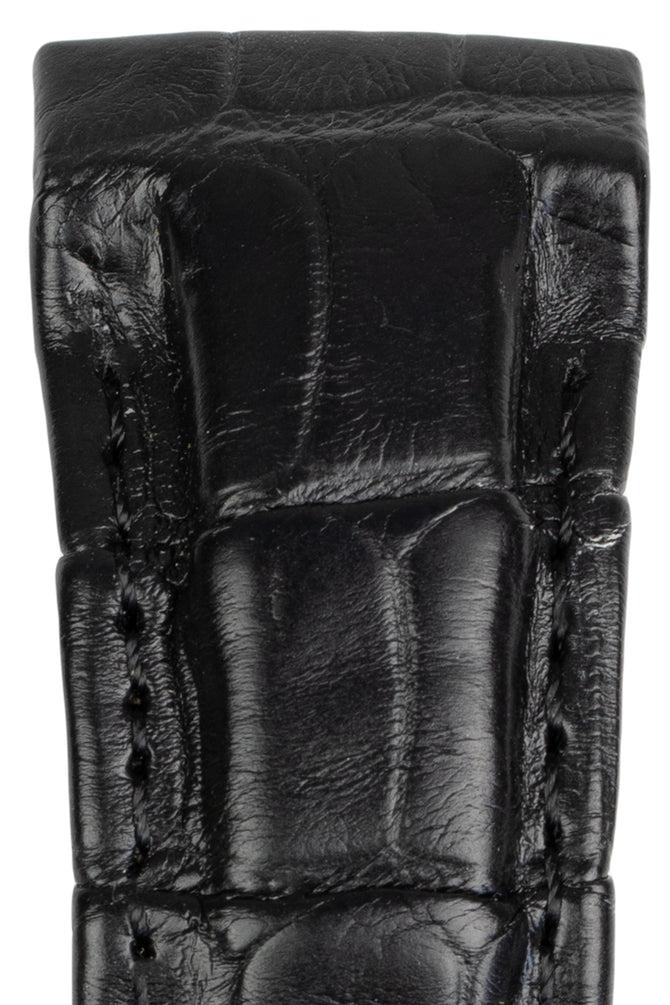 OMEGA 98000223 Deville X2 21mm Curved Alligator Strap - BLACK
