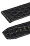 OMEGA 98000223 Deville X2 21mm Curved Alligator Strap - BLACK