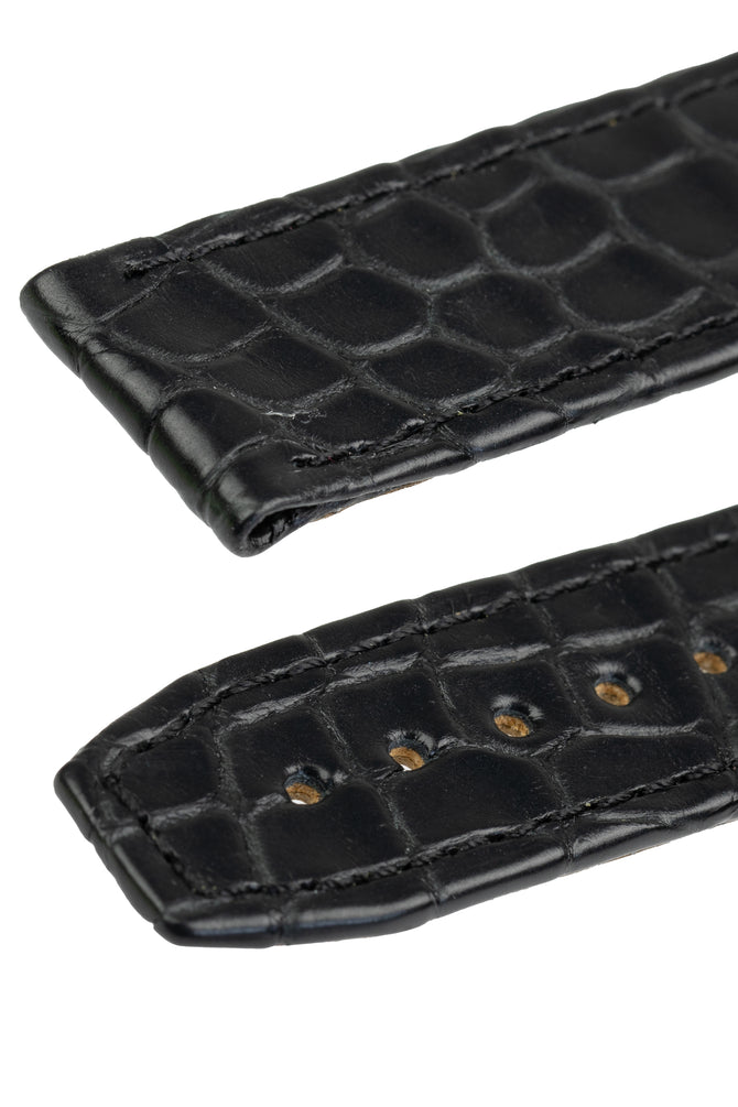 OMEGA 98000223 Deville X2 21mm Curved Alligator Strap - BLACK