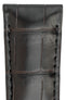 OMEGA 98000468 Genuine Alligator 21mm Deployment Watch Strap in DARK BROWN