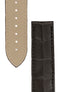OMEGA 98000468 Genuine Alligator 21mm Deployment Watch Strap in DARK BROWN