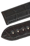 OMEGA 98000468 Genuine Alligator 21mm Deployment Watch Strap in DARK BROWN