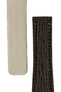 Breitling-Style Sharkskin Leather Deployment Watch Strap in Brown (Taper)
