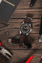 Erika's Originals BLACK OPS MN™ Strap with RED Centerline - BRUSHED Hardware