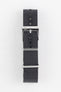 Black Bonetto Cinturini 328 Rubber once piece buckled with embossed logo polished buckle