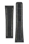 Breitling-Style Alligator-Embossed Deployment Watch Strap in Blue