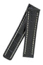 Breitling-Style Alligator-Embossed Deployment Watch Strap in Blue