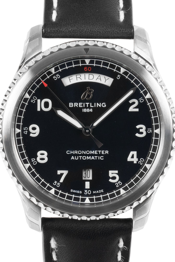 BREITLING A45330101B1X1 Aviator 8 Automatic Day & Date 41 – Black Dial