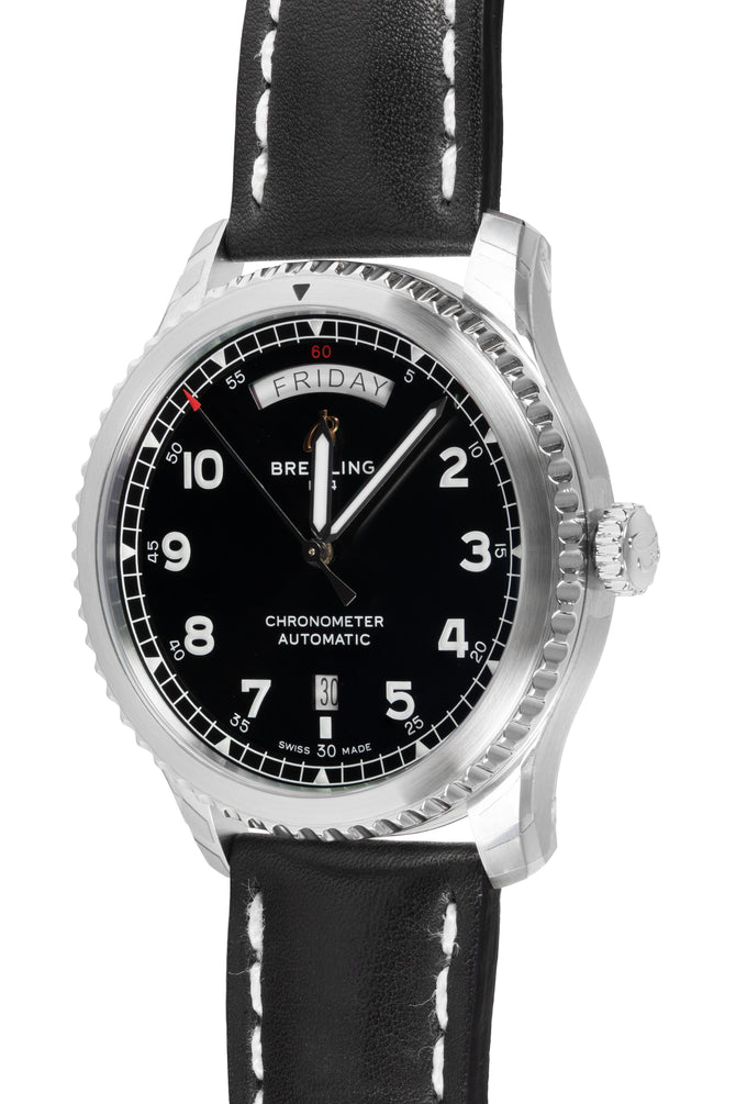 BREITLING A45330101B1X1 Aviator 8 Automatic Day & Date 41 – Black Dial