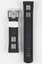Crafter Blue CB01 Black Rubber Watch Strap with brushed stainless steel buckle