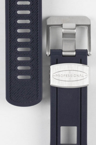 CRAFTER BLUE CB01 Navy Blue Rubber Watch Strap