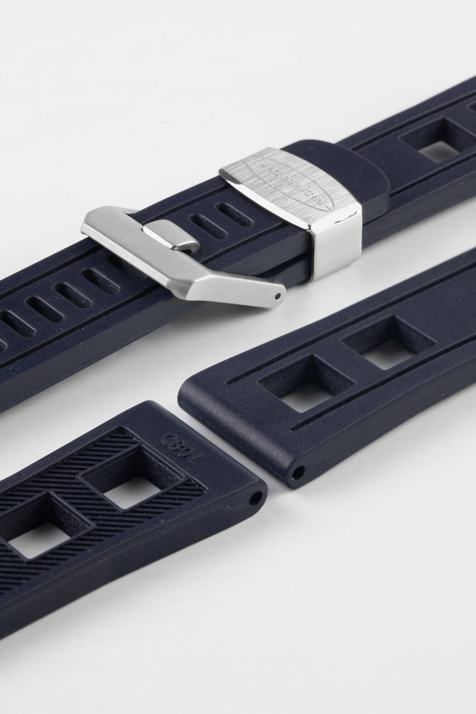 CRAFTER BLUE CB01 Navy Blue Rubber Watch Strap