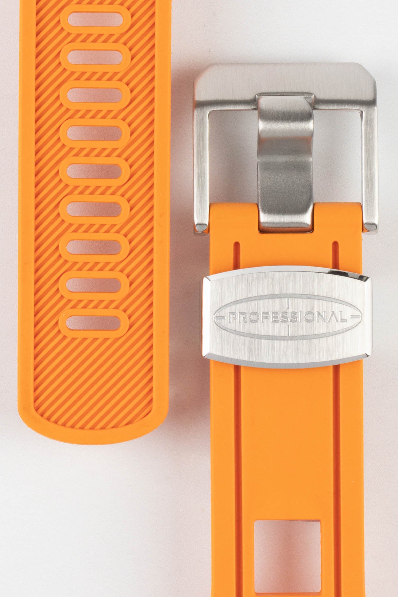 CRAFTER BLUE CB01 Orange Rubber Watch Strap
