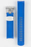 Crafter lue CB02 Light Blue rubber watch strap for seiko sumo with brushed stainless steel buckle and keeper