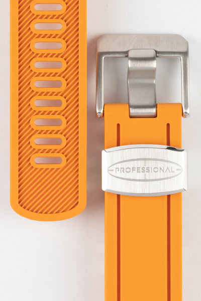 CRAFTER BLUE CB02 Orange Rubber Watch Strap for Seiko Sumo