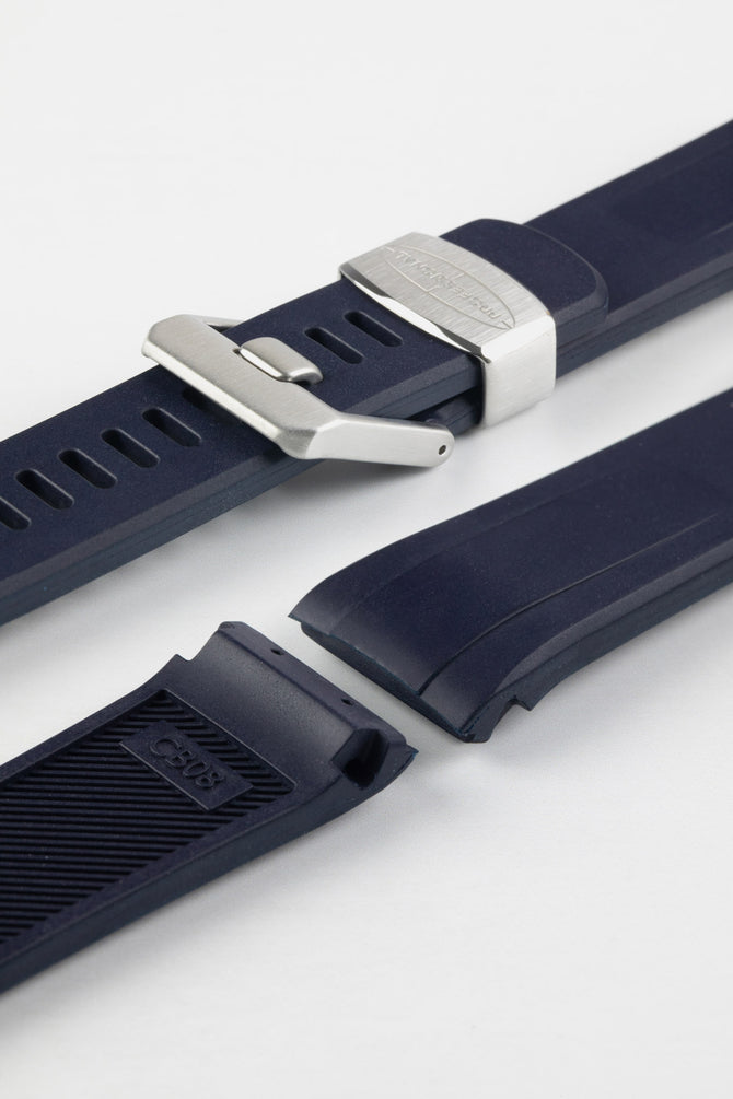 CRAFTER BLUE CB08 Rubber Watch Strap for Seiko "New" Turtle Series – NAVY BLUE