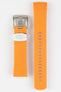 CRAFTER BLUE CB08 Rubber Watch Strap for Seiko "New" Turtle Series – ORANGE