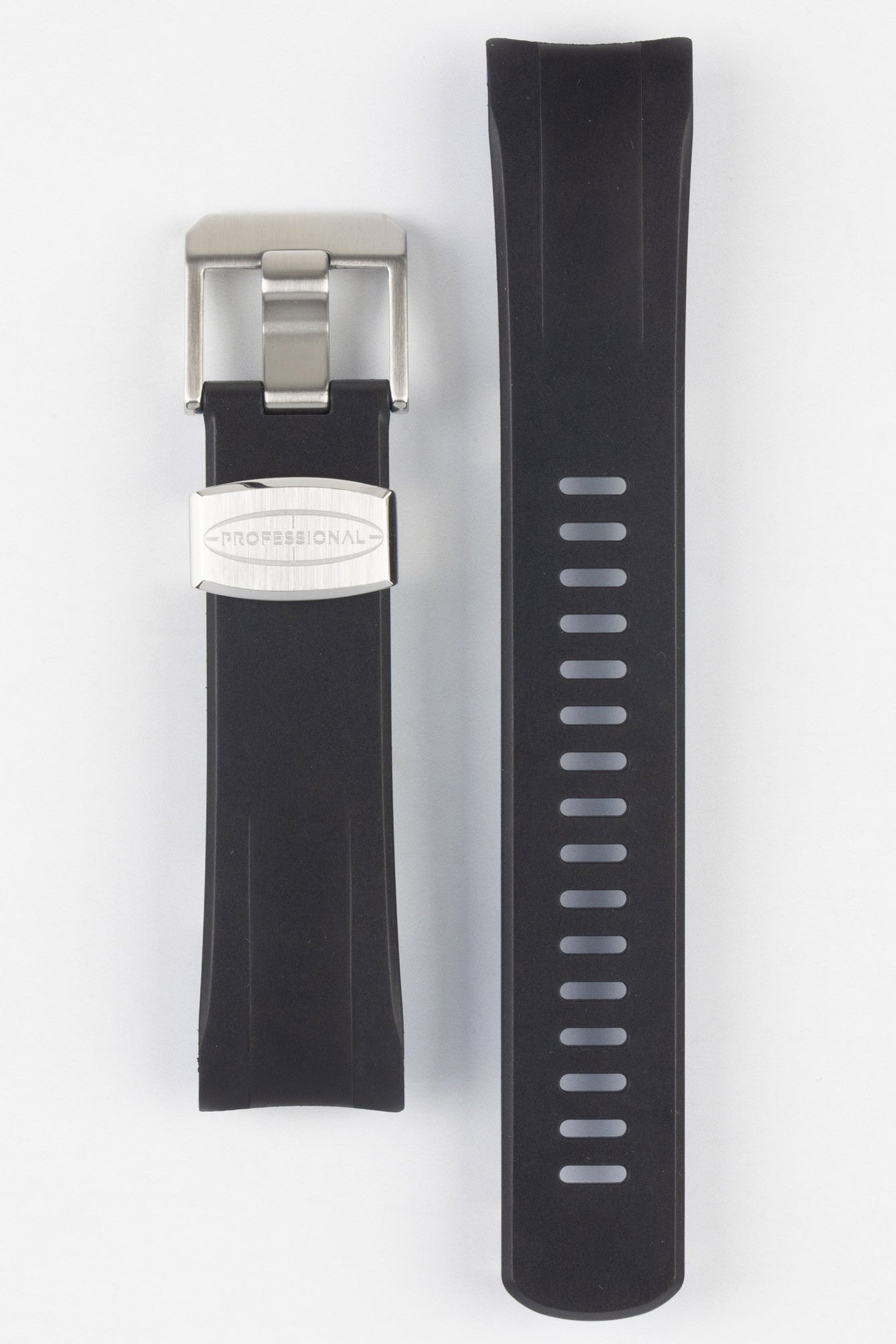 CRAFTER BLUE CB09 Rubber Watch Strap for Seiko "New" Samurai Series – BLACK & BLUE