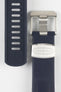 Navy Rubber Watch Strap (buckle)