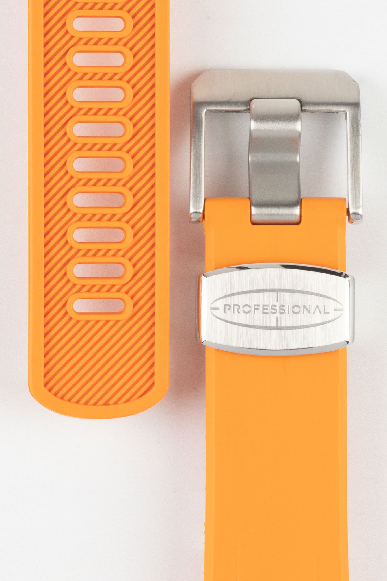 CRAFTER BLUE CB09 Rubber Watch Strap for Seiko "New" Samurai Series – ORANGE