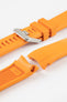CRAFTER BLUE CB09 Rubber Watch Strap for Seiko "New" Samurai Series – ORANGE