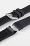 CRAFTER BLUE CB10 Rubber Watch Strap for Seiko SKX Series – BLACK with Rubber & Steel Keepers