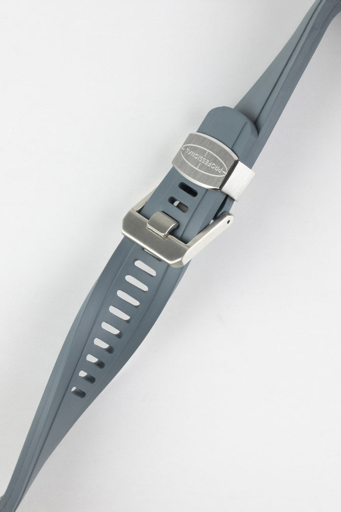 CRAFTER BLUE CB10 Rubber Watch Strap for Seiko SKX Series – GREY with Rubber & Steel Keepers