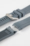 CRAFTER BLUE CB10 Rubber Watch Strap for Seiko SKX Series – GREY with Rubber & Steel Keepers