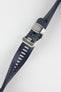 CRAFTER BLUE CB10 Rubber Watch Strap for Seiko SKX Series – NAVY BLUE with Rubber & Steel Keepers