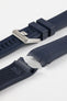 Navy blue rubber watch strap