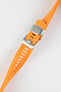 CRAFTER BLUE CB10 Rubber Watch Strap for Seiko SKX Series – ORANGE with Rubber & Steel Keepers