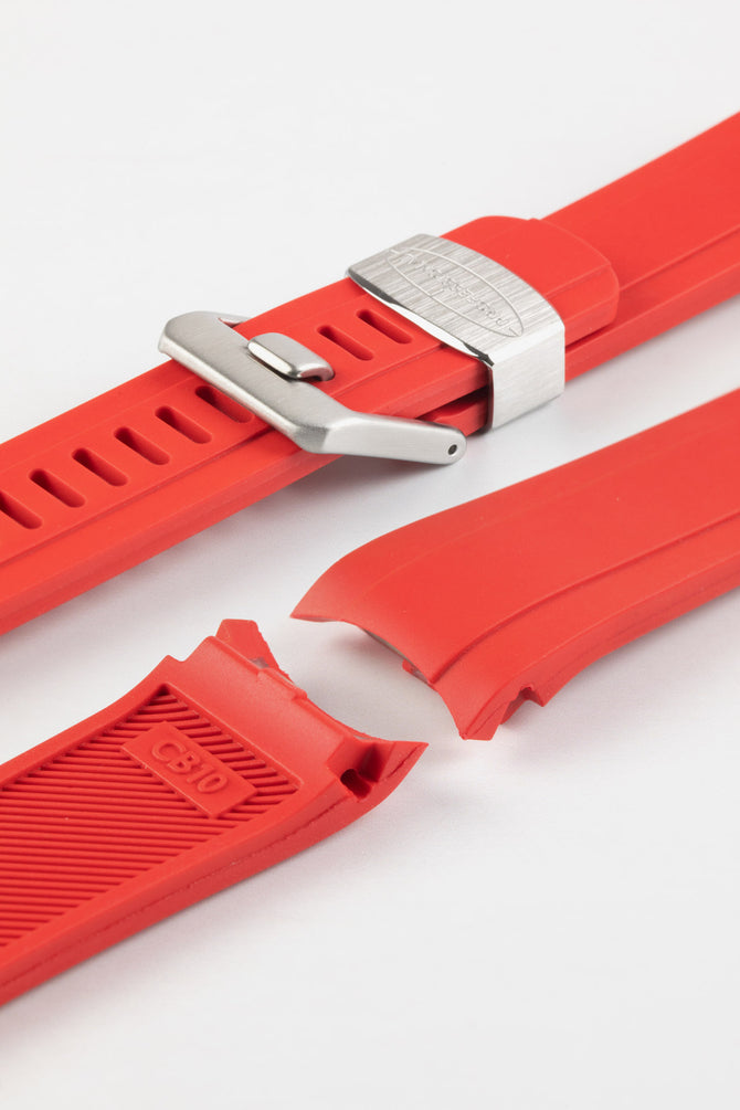 red watch strap 