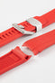 CRAFTER BLUE CB10 Rubber Watch Strap for Seiko 5 Sports Series – RED with Rubber & Steel Keepers