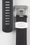 rubber watch strap black