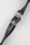 rubber watch strap in black