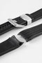 black rubber watch strap 