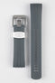 grey rubber watch strap 