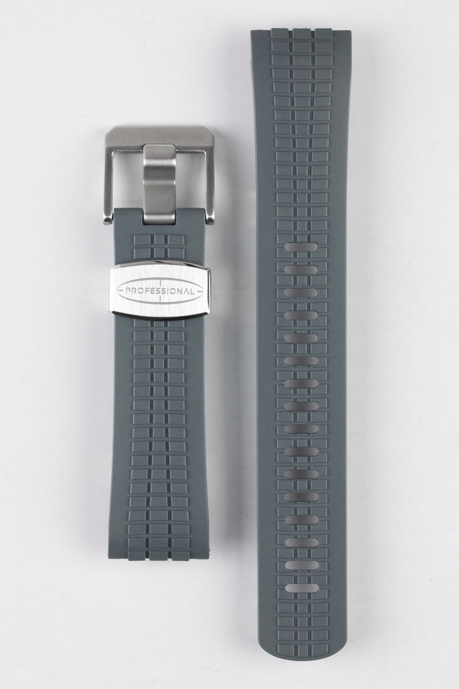 grey rubber watch strap 
