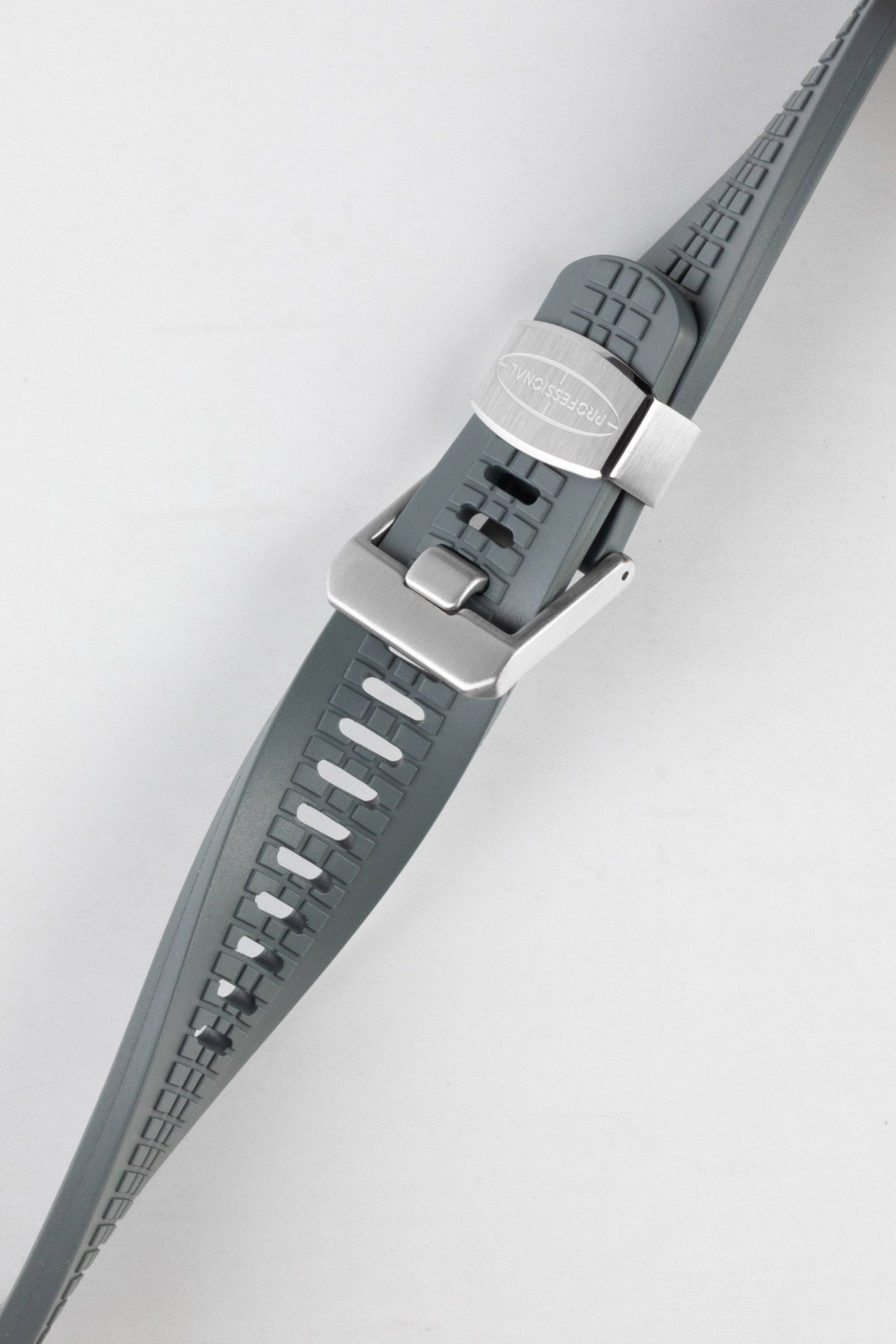 rubber watch strap grey