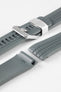 grey rubber watch strap 