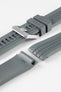 grey rubber watch strap 