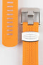 orange rubber watch strap 