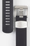 CRAFTER BLUE CB13 Rubber Watch Strap for Seiko MM200 Series – BLACK with Rubber Keepers