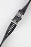 CRAFTER BLUE CB13 Rubber Watch Strap for Seiko MM200 Series – BLACK with Rubber Keepers