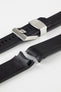 CRAFTER BLUE CB13 Rubber Watch Strap for Seiko MM200 Series – BLACK with Rubber Keepers
